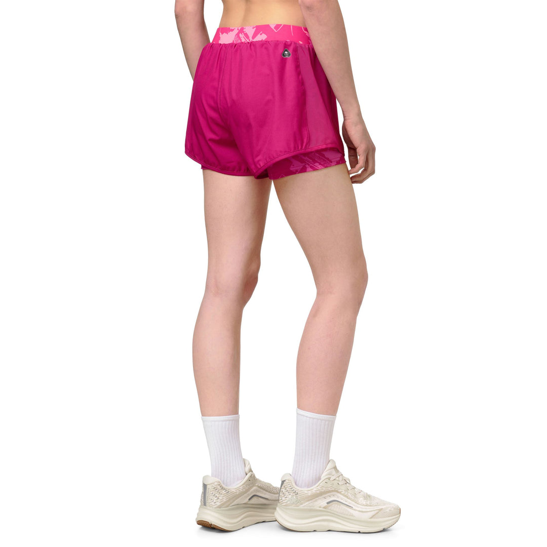 Violet Women's Slim Fit Training Shorts with Mesh Inserts main