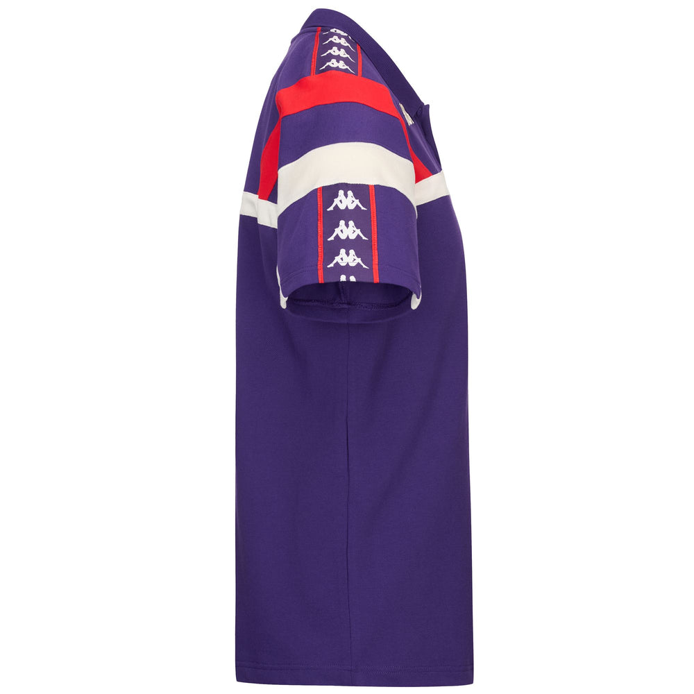 Violet Men's Polo Shirt with 3D Team Patch and Embroidery 02