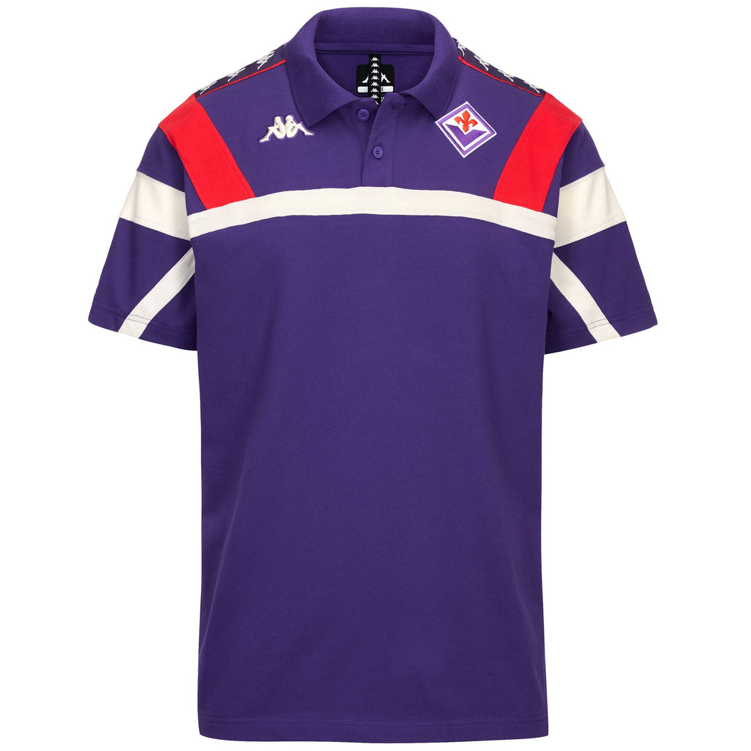 Violet Men's ACF Fiorentina Football Polo Shirt in Regular Fit 01
