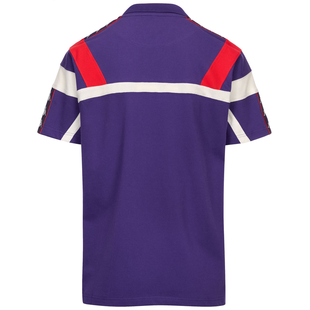 Violet Men's Polo Shirt with 3D Team Patch and Embroidery main