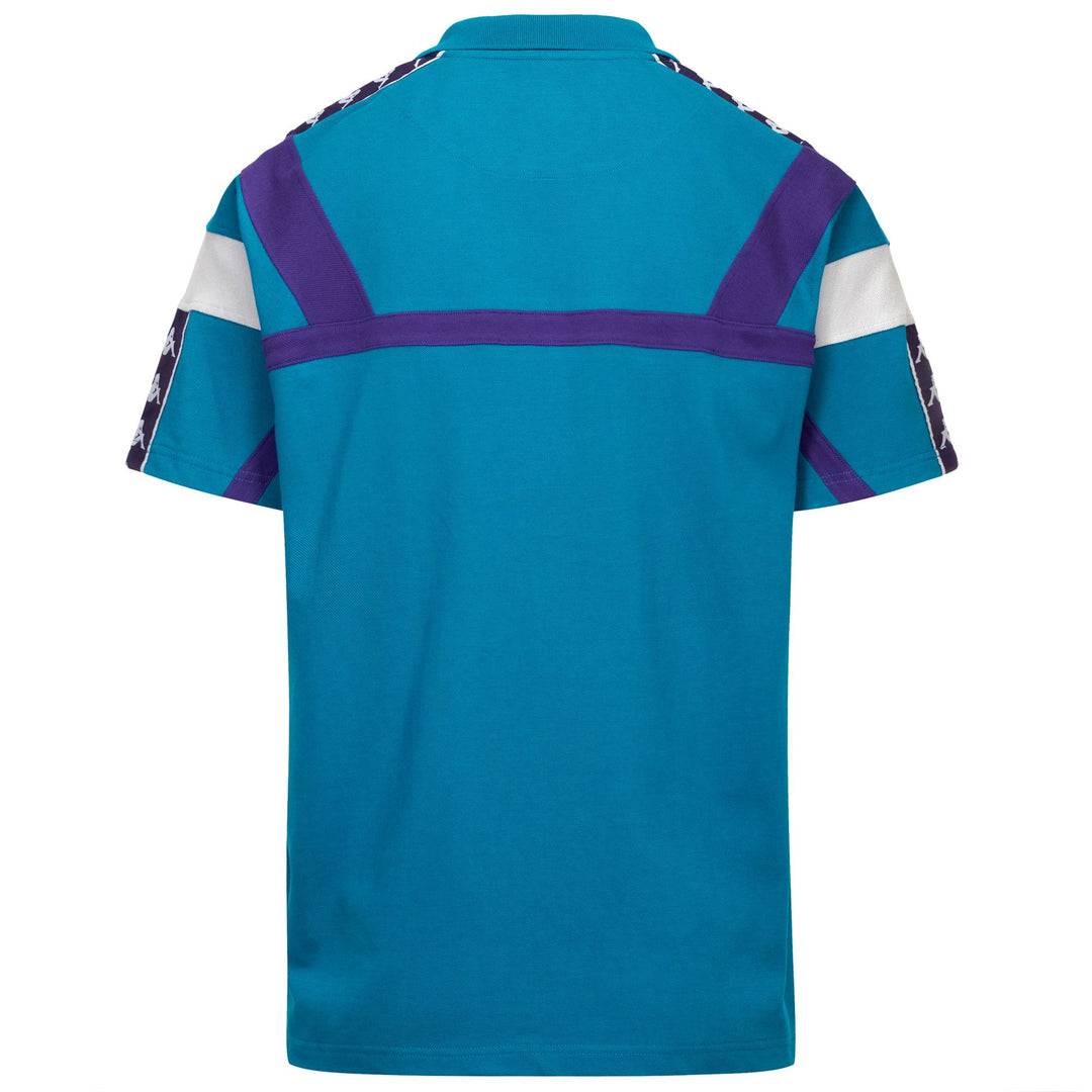 Turquoise green Men's Regular Fit Polo Shirt with 3D Embroidery main