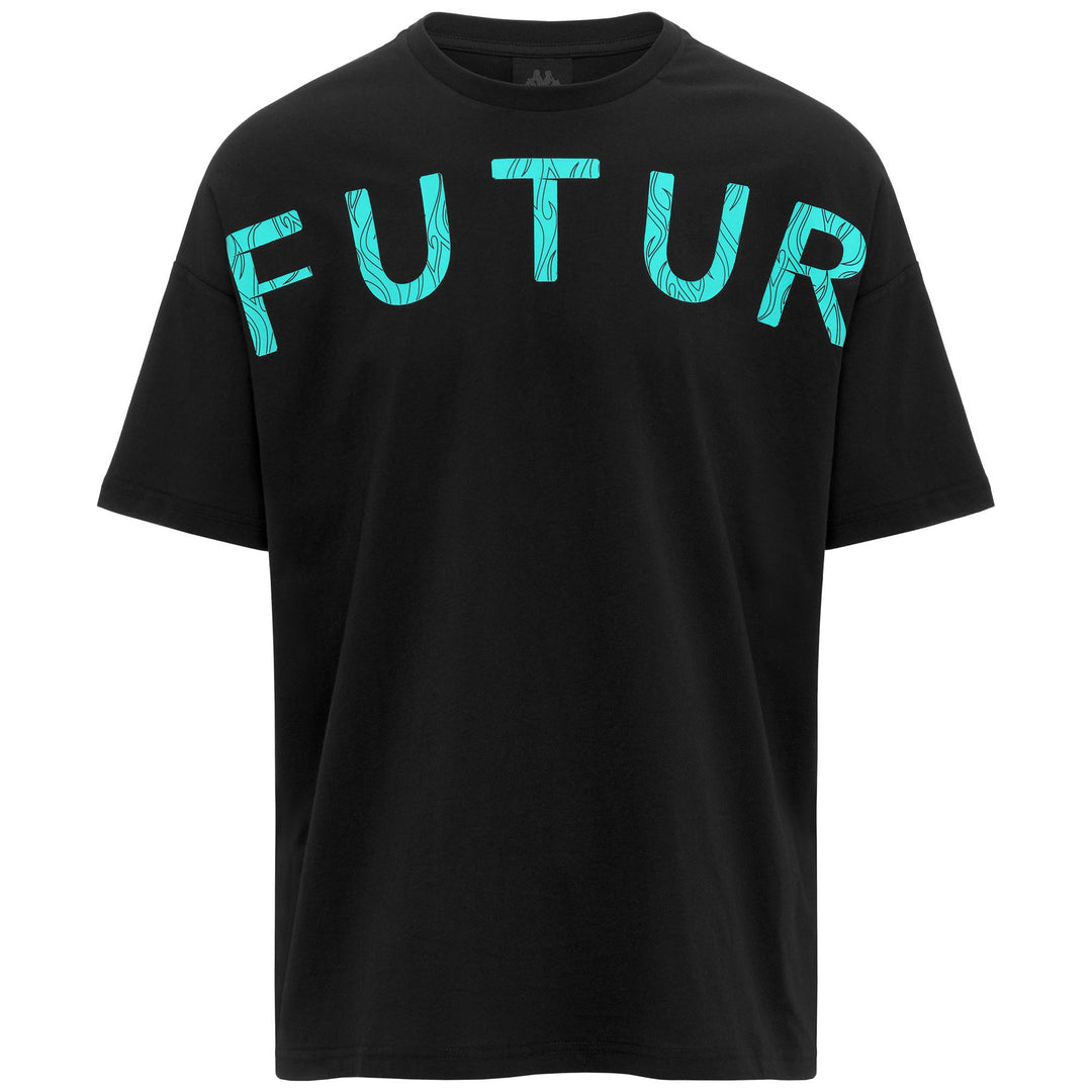 Kappa FuturFestival Black Men's Comfort Fit Sportswear T-Shirt 01