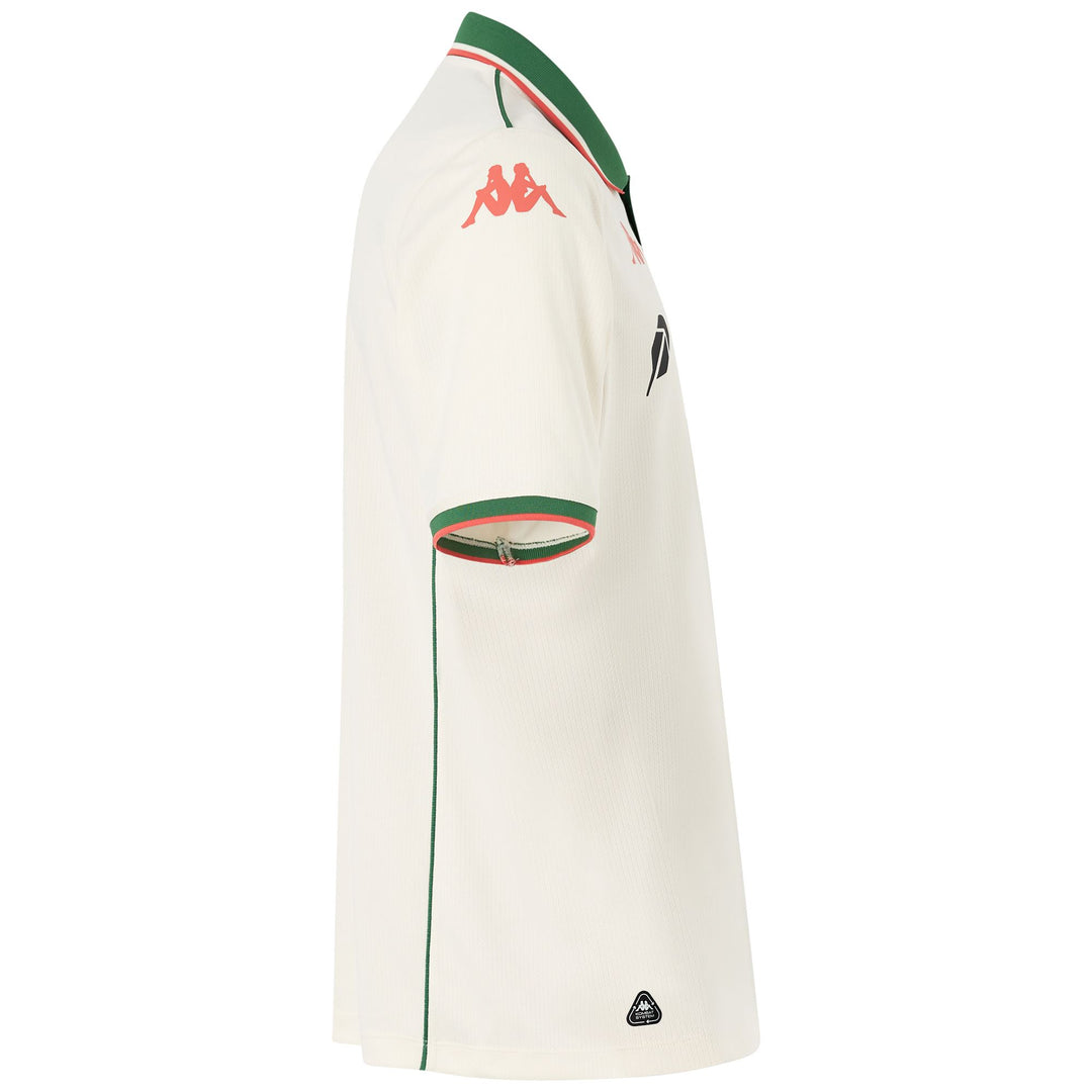 Camiseta deportiva blanca para hombre con cuello polo y protección Hydro-Way main