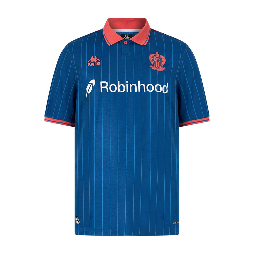 KOMBAT PRO 2026 THIRD OGC NICE - Active Jerseys - Shirt - Man - BLUE SAIL-ORANGE CORAL-SPONSOR 01