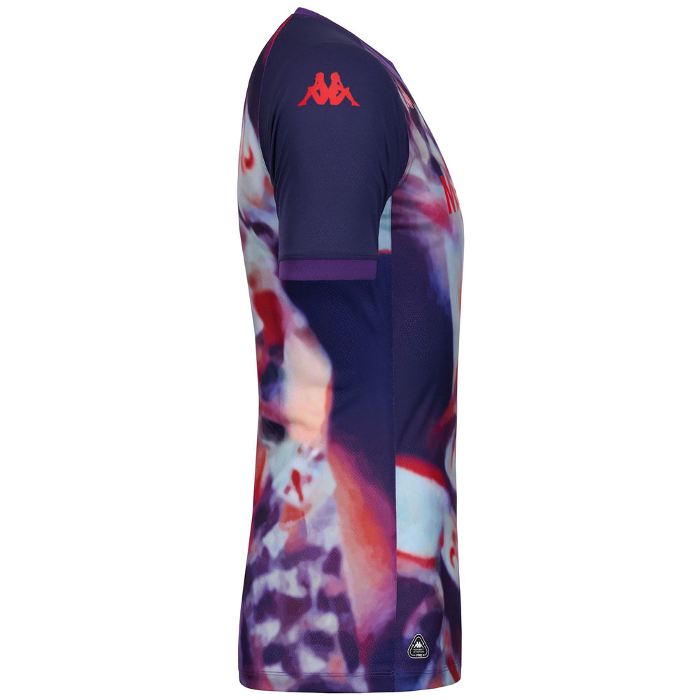 Blue Men's ACF Fiorentina Football Slim Fit Pre-Match Shirt 02