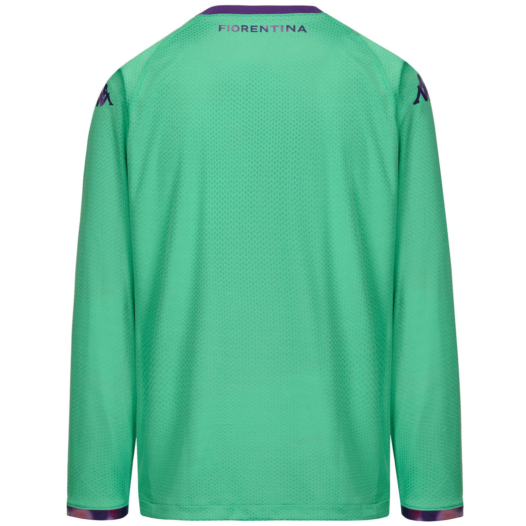 Maillot de gardien de but de football ACF Fiorentina vert pour homme, coupe ajustée main