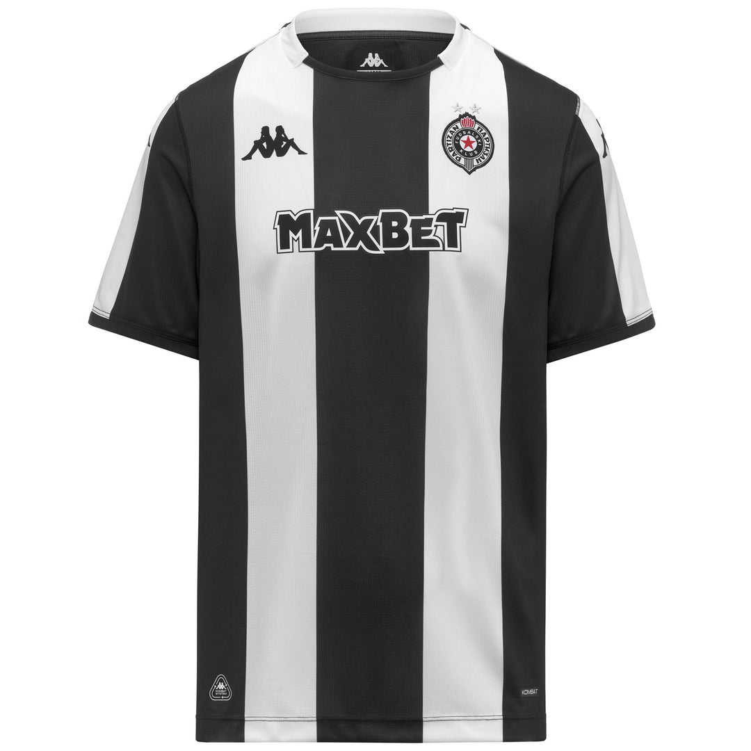 Maglietta sportiva da uomo in jersey bianco e nero 01