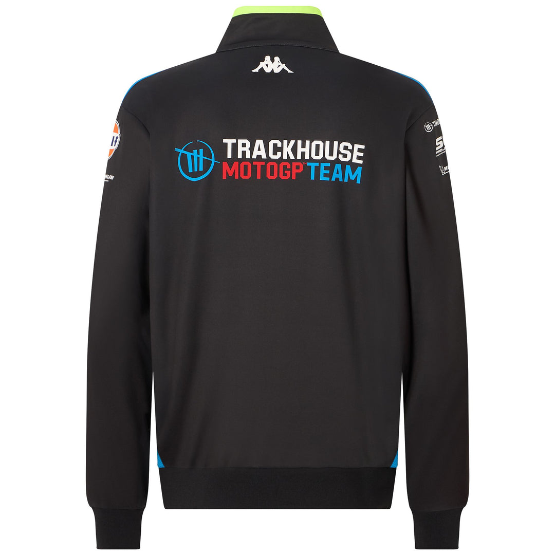 Grey Blue Men's Motorcycling Fleece Jacket with Zip Pockets main