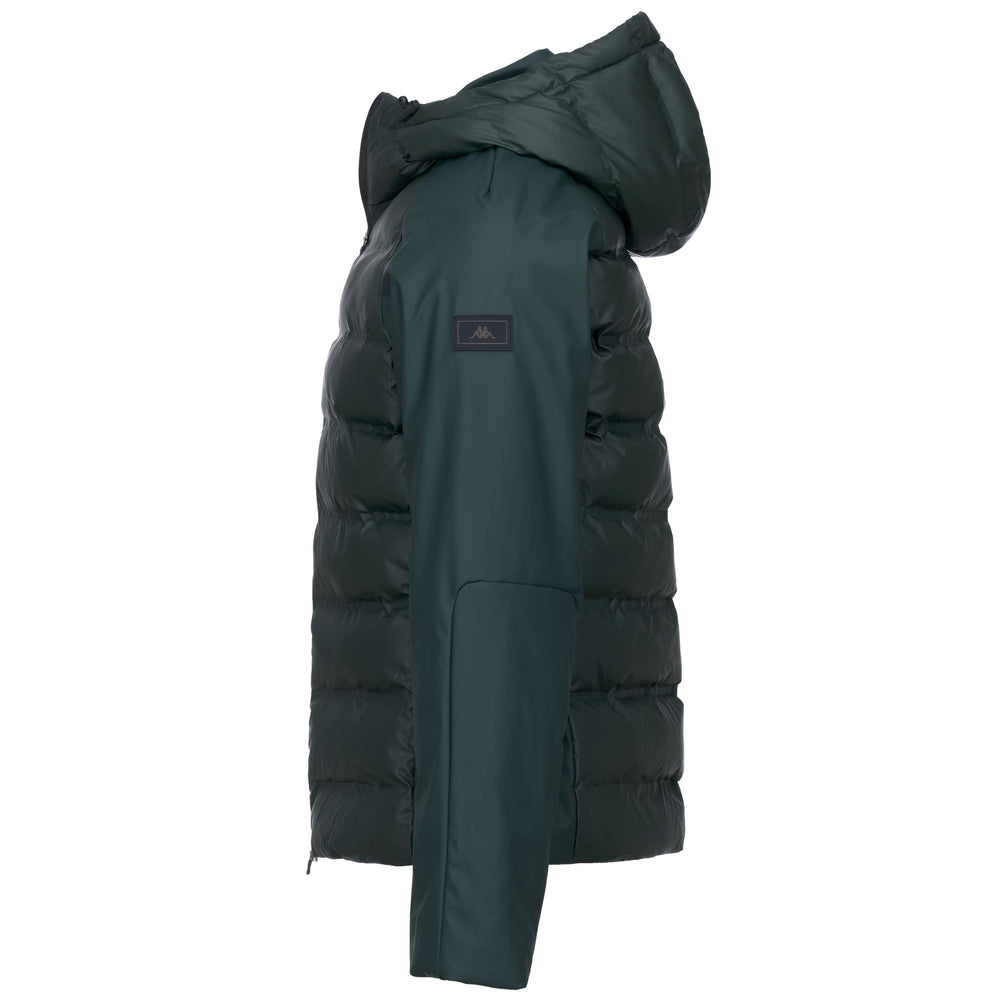 Giacca imbottita impermeabile da uomo, vestibilità regolare, colore verde. 02