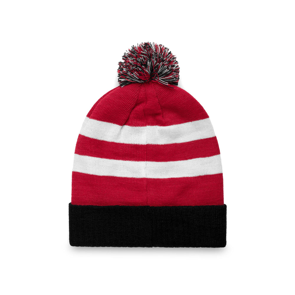 Black Unisex Ski Hat with Wool and Acrylic Blend 02