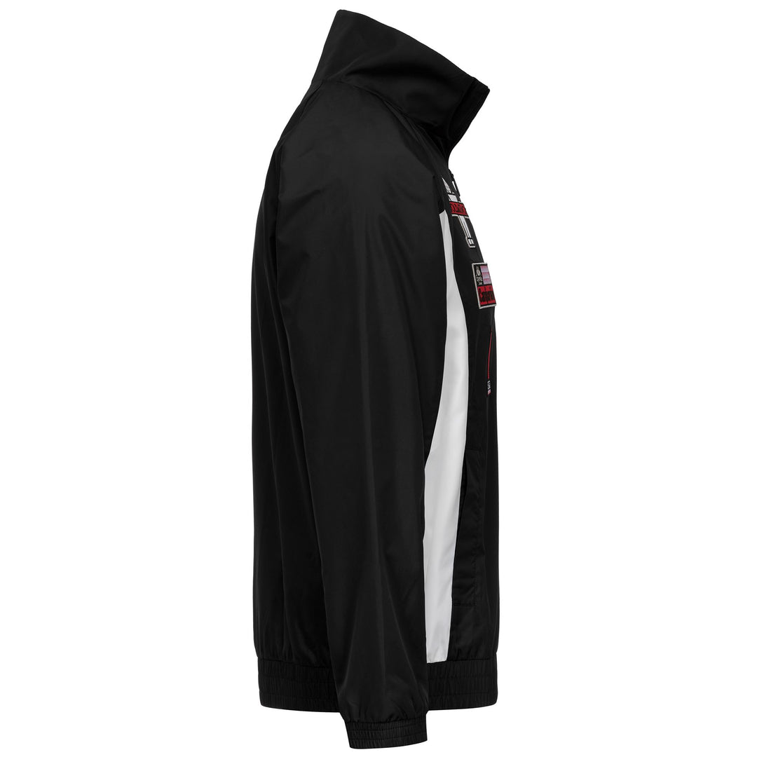 Sudadera negra para hombre con gráficos estampados y parches main