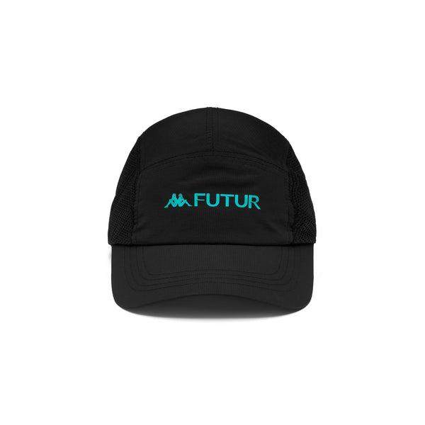 Kappa FuturFestival Black Unisex Sportswear Cap with Mesh Side