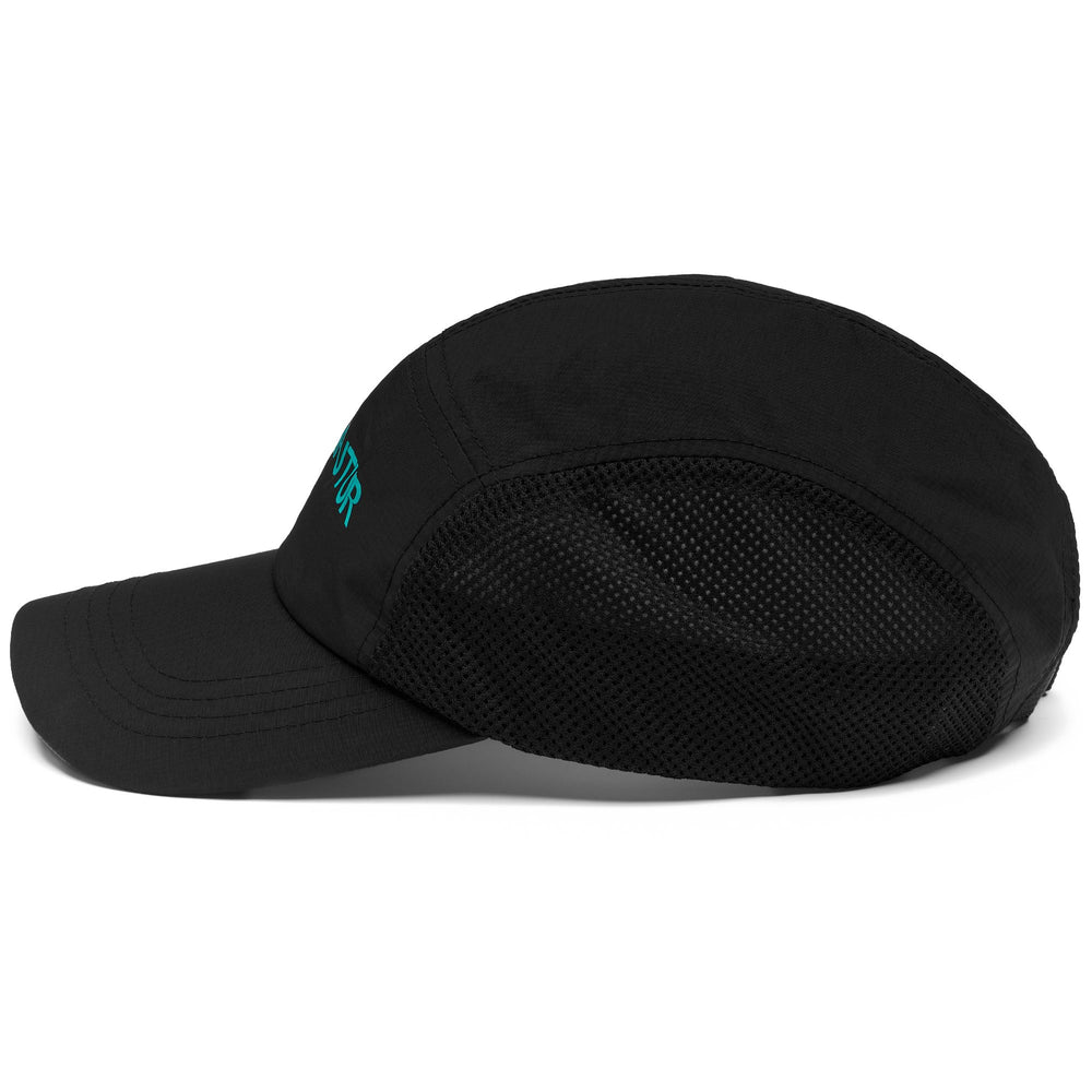 Kappa FuturFestival Black Unisex Sportswear Cap with Mesh Side Panels 02