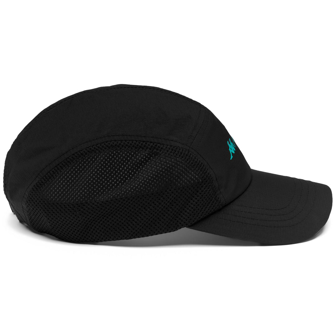 Kappa FuturFestival Black Unisex Sportswear Cap with Mesh Side Panels main