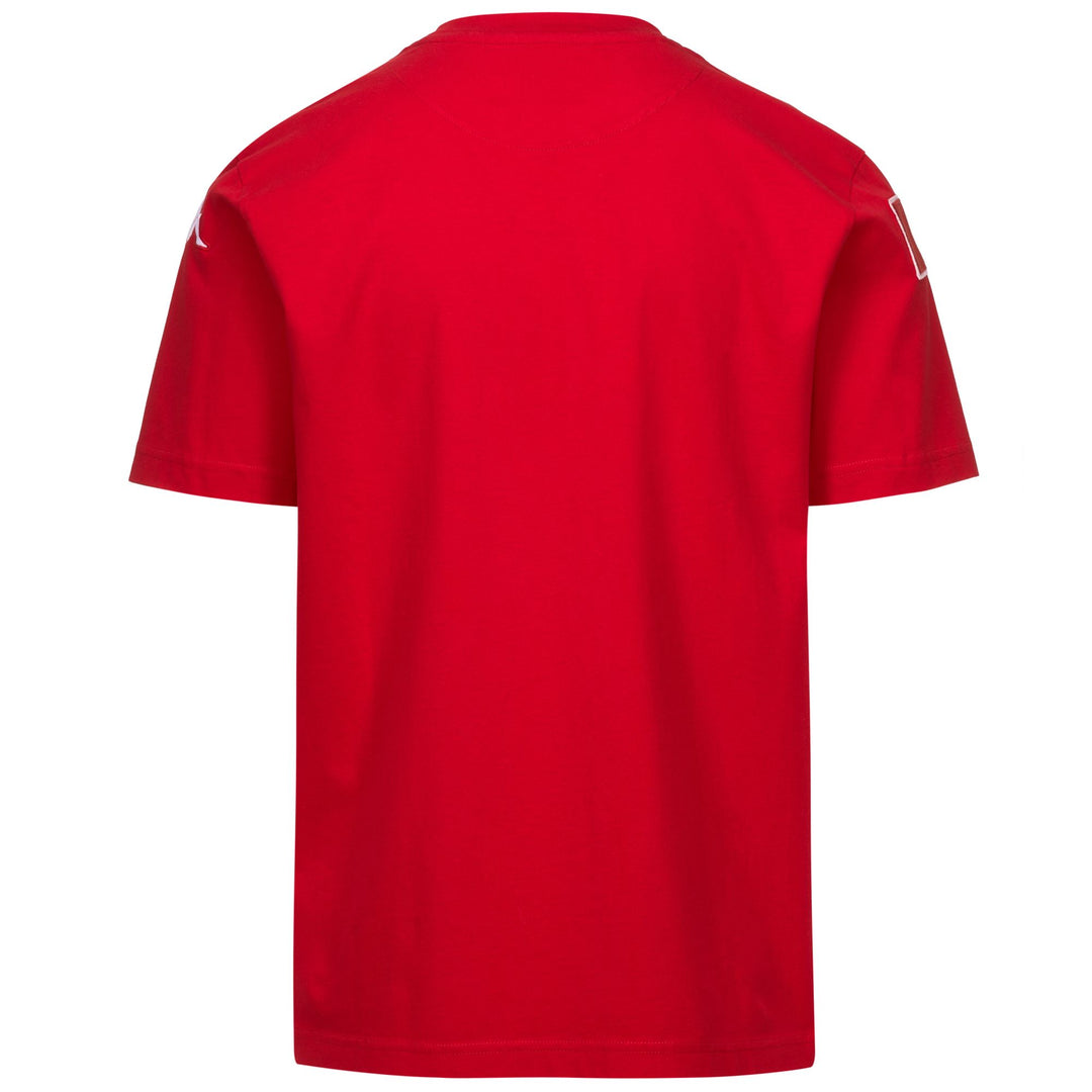 T-shirt da uomo rossa slim fit in cotone main
