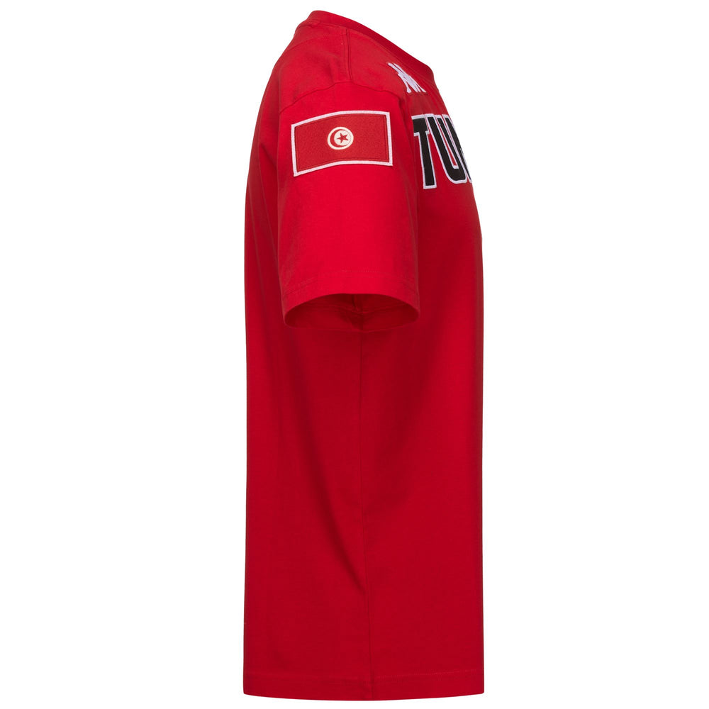 T-shirt da uomo rossa slim fit in cotone 02
