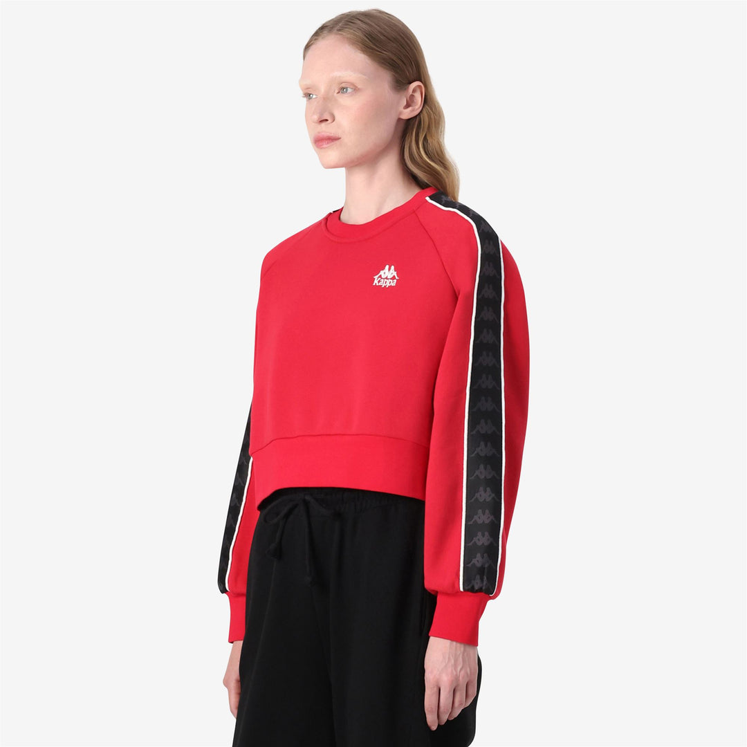 Red Black Women's Oversized Fleece Sport Jumper main