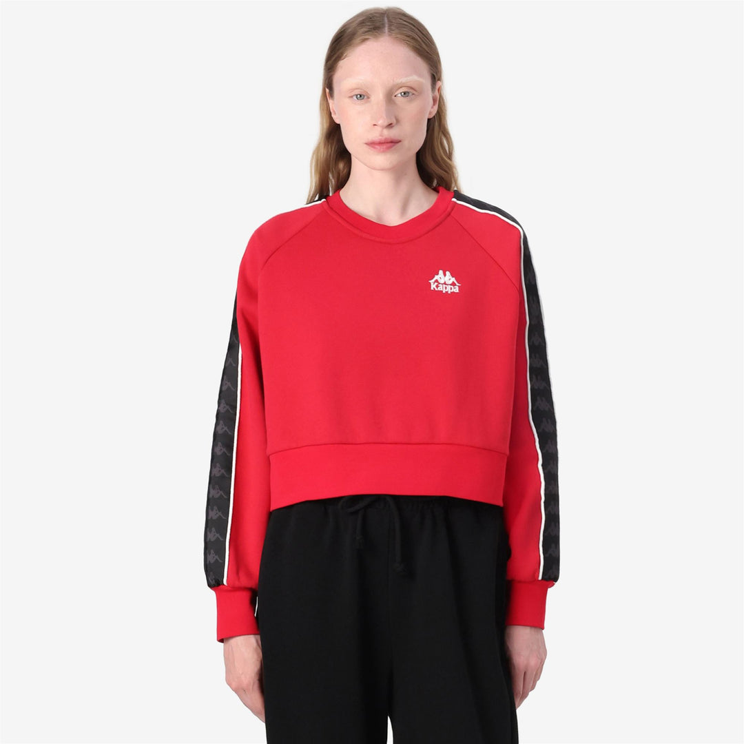 Red Black Women's Oversized Fleece Sport Jumper main
