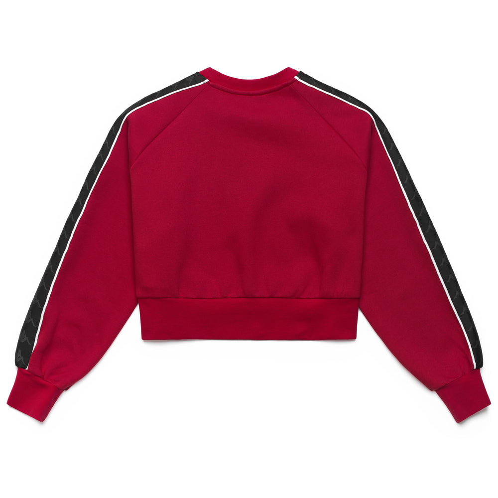 Red Black Women's Oversized Fleece Sport Jumper 02