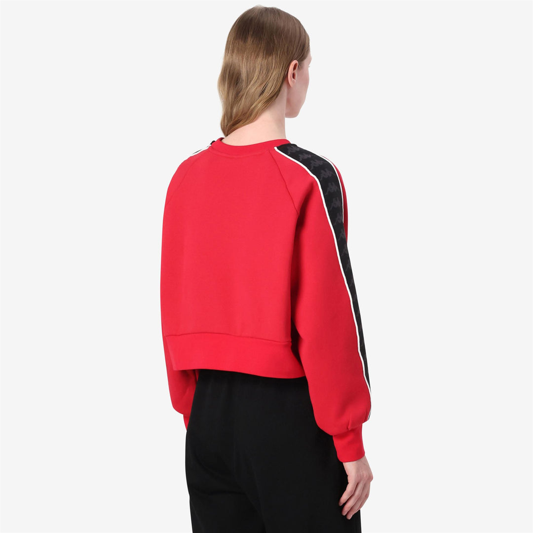 Red Black Women's Oversized Fleece Sport Jumper main