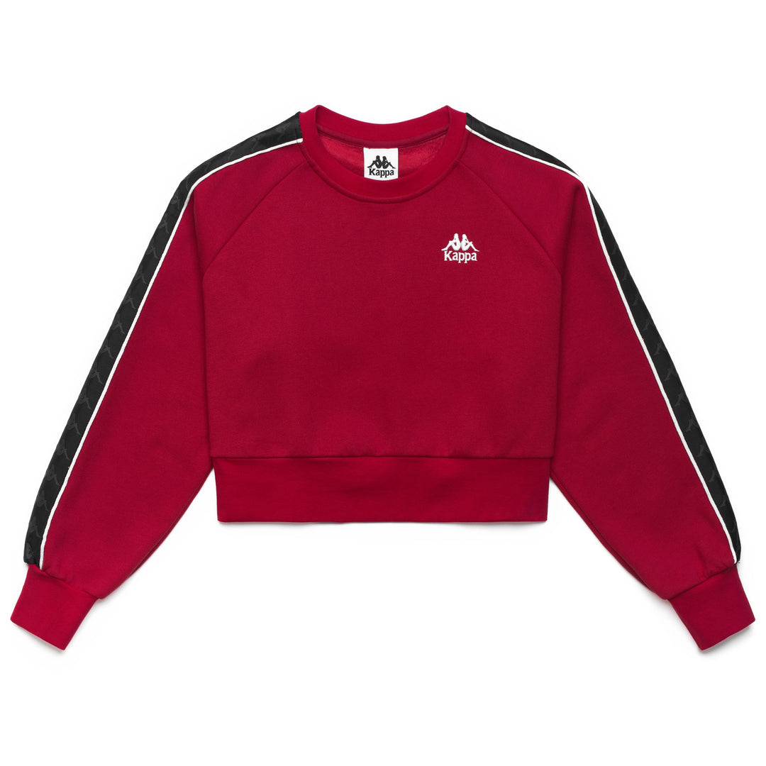 Red Black Women's Oversized Fleece Sport Jumper 01