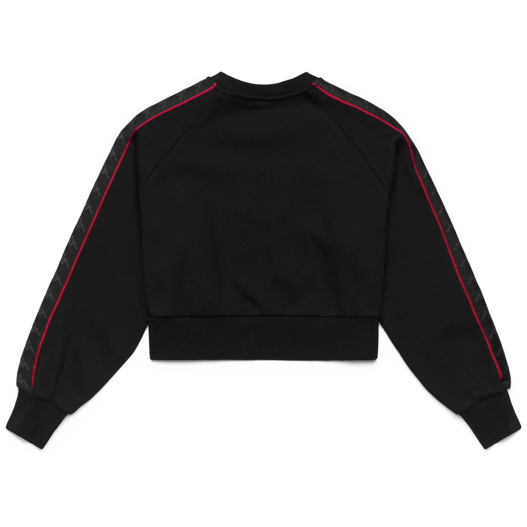 Black Red Women's Oversized Fleece Sport Jumper main