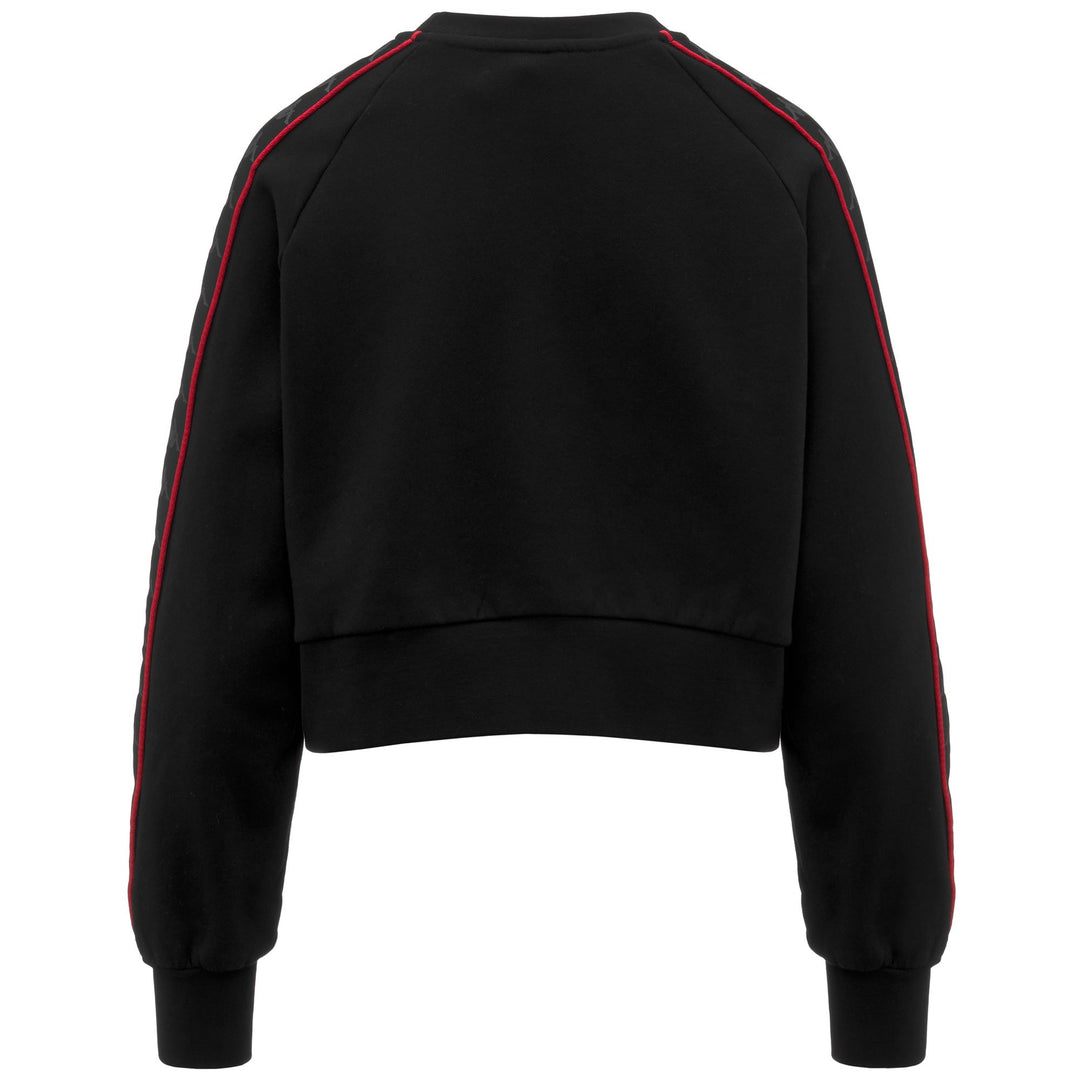 Black Red Women's Oversized Fleece Sport Jumper main