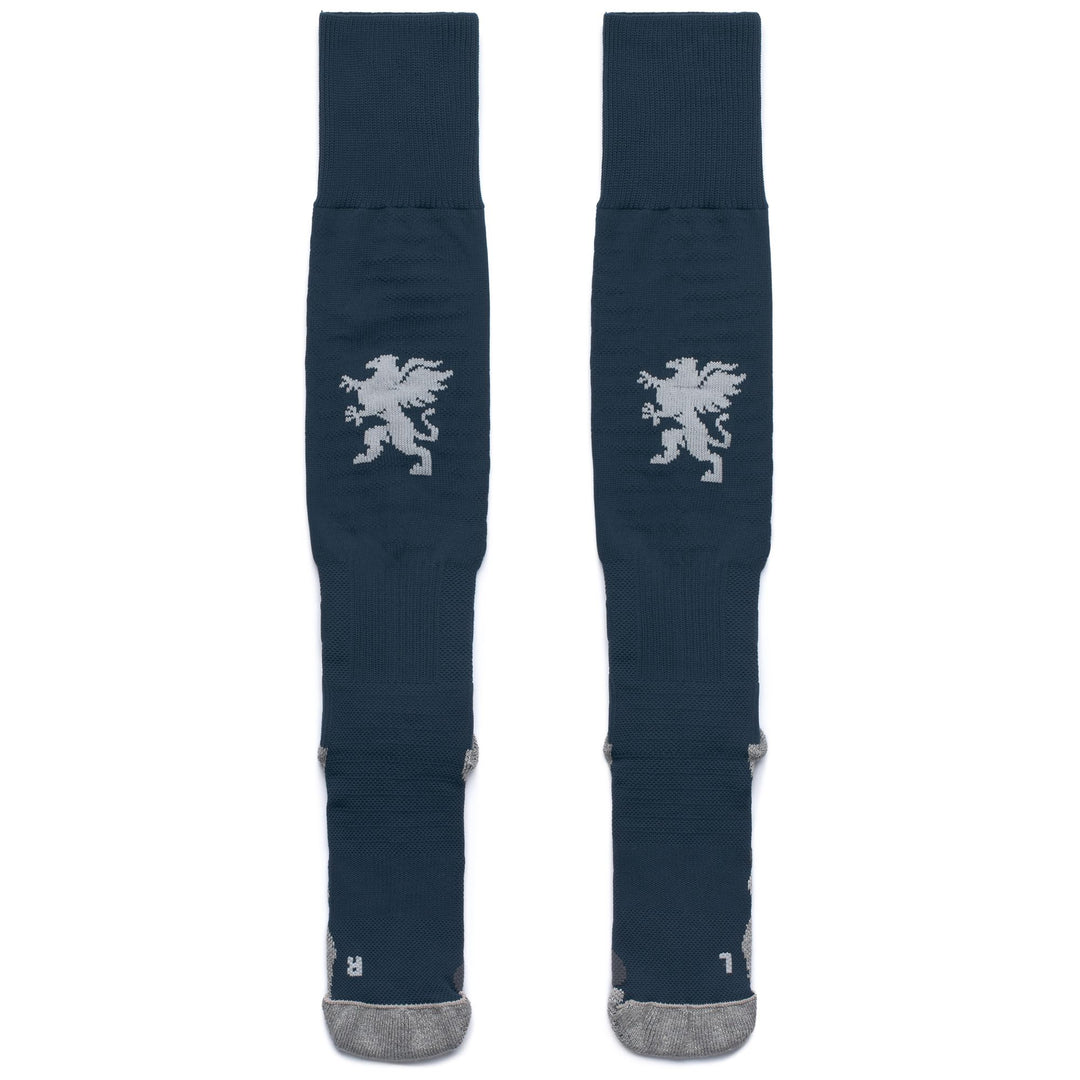 Men's Blue Genoa Football Knee High Socks with Comfort Cushioning main