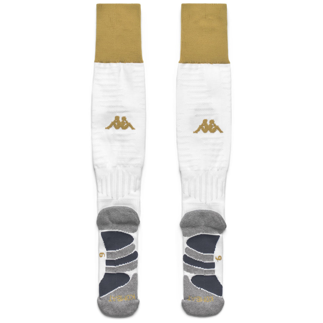 White Men's Genoa Football Knee High Socks with Cushioning main