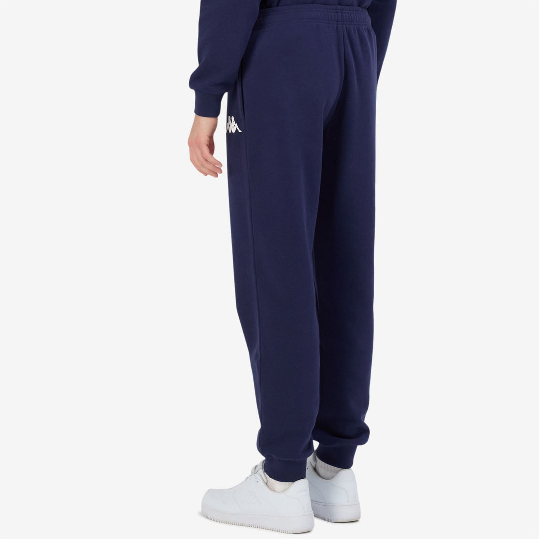 Pantalón deportivo azul de corte regular para hombre en forro polar cepillado main