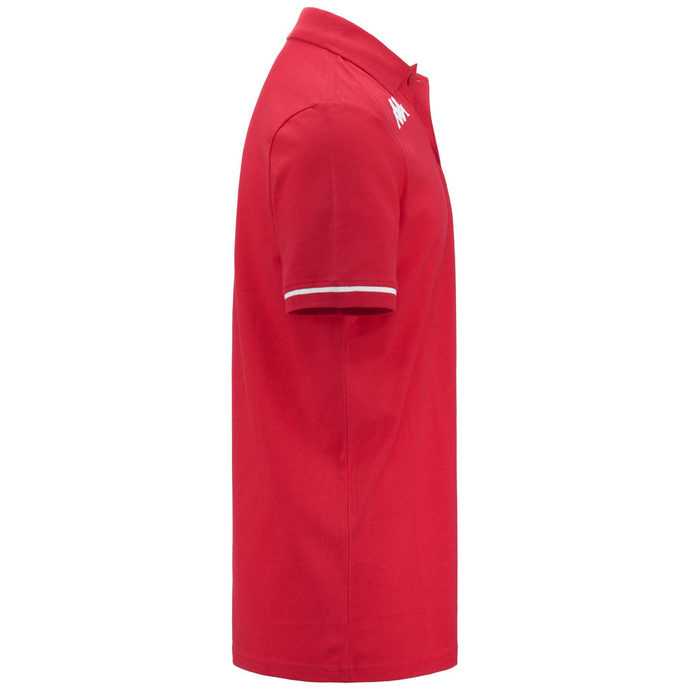 Polo rouge en coton pour homme, coupe classique, idéal pour l'entraînement 02
