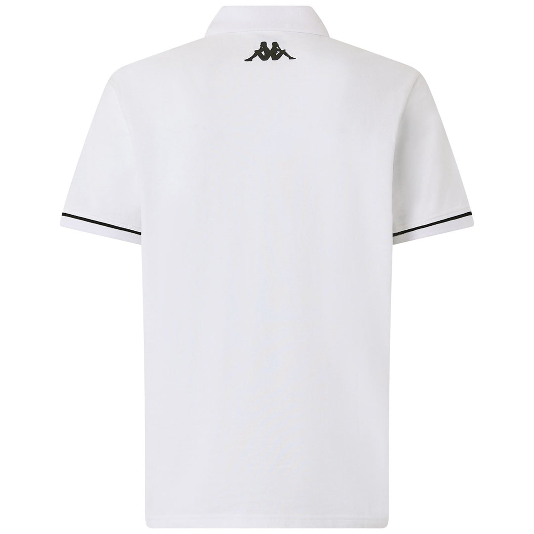 Polo de algodón blanco de corte regular para hombre para entrenamiento main