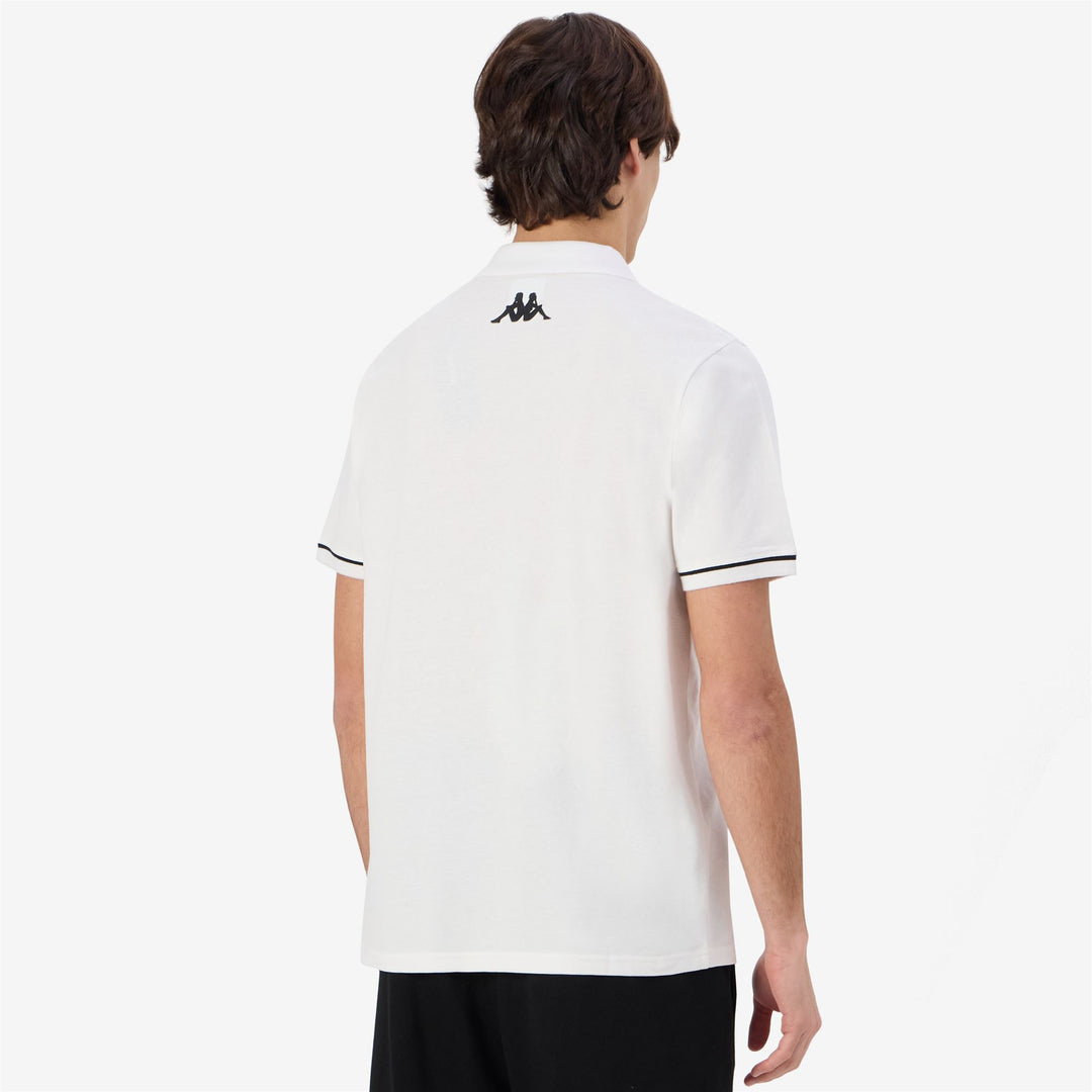 Polo de algodón blanco de corte regular para hombre para entrenamiento main