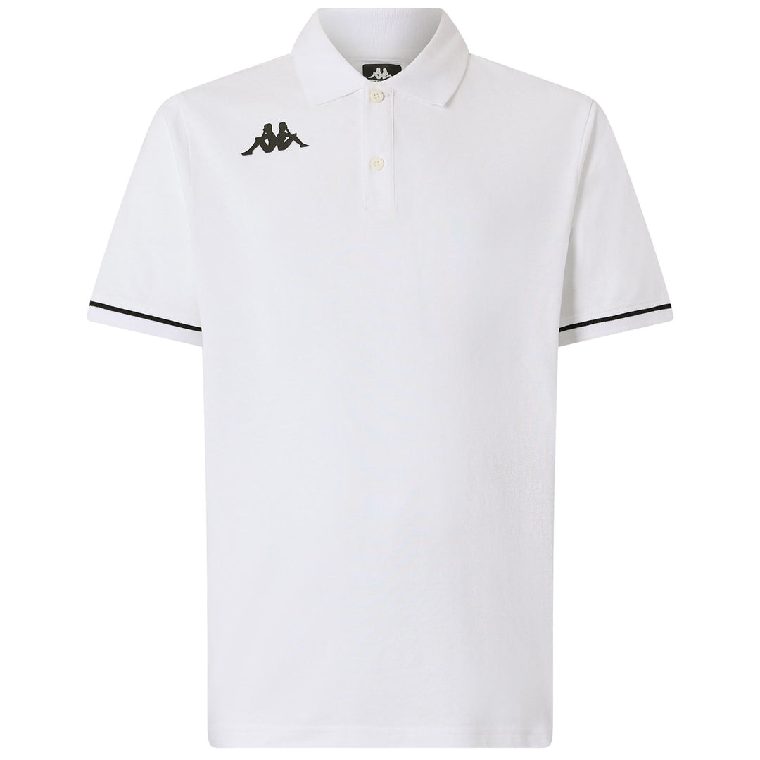 White Men's Regular Fit Cotton Polo Shirt for Training 01