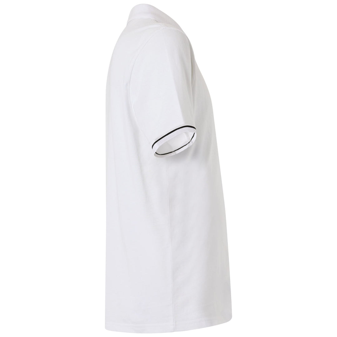 Polo de algodón blanco de corte regular para hombre para entrenamiento main