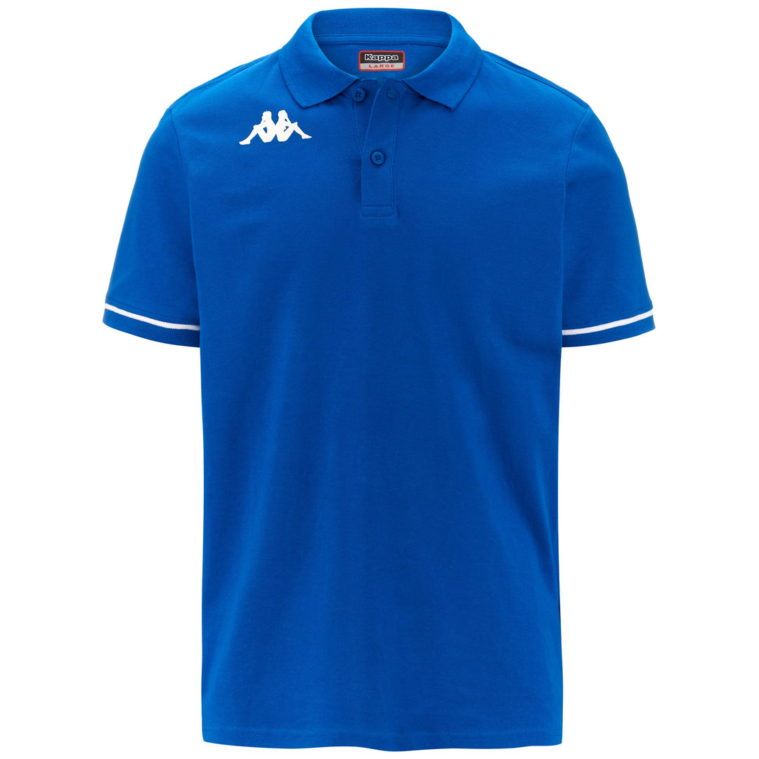 Polo bleu en coton pour homme, coupe classique, idéal pour l'entraînement 01