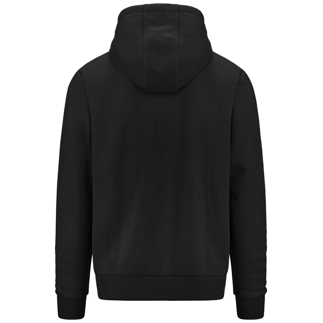 Black Men's Regular Fit Full Zip Hoodie in Brushed Fleece main