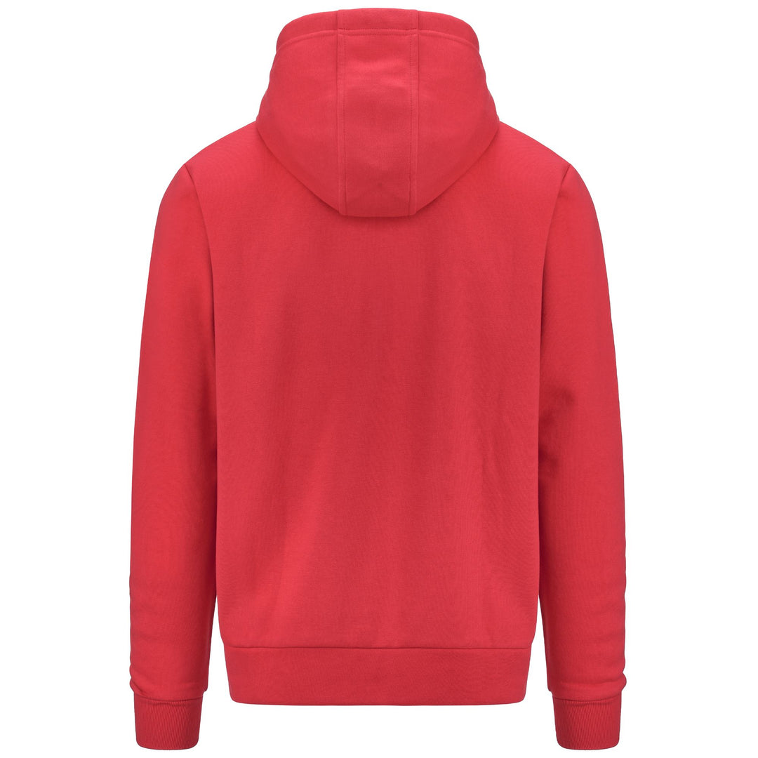 Red Men's Full Zip Fleece Hoodie for Training main