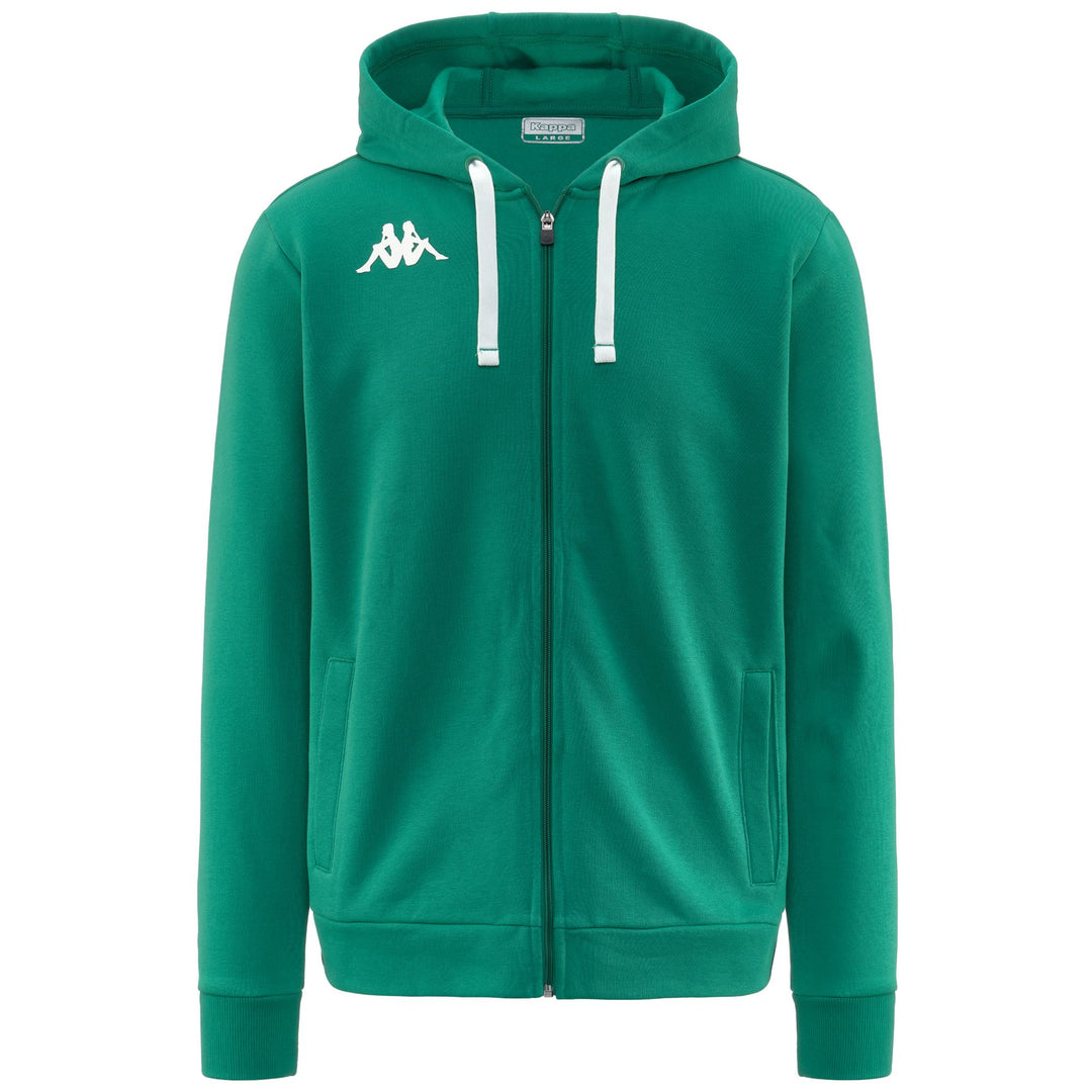 Green Men's Training Fleece Hoodie. 01