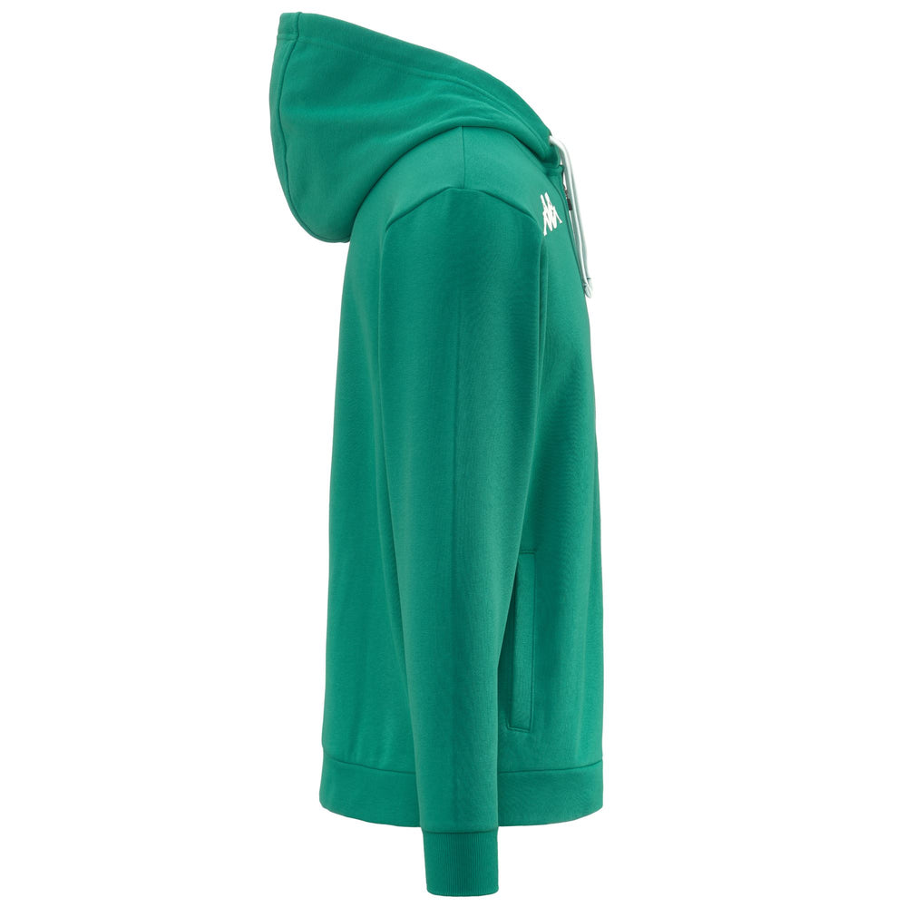 Green Men's Regular Fit Fleece Hoodie for Training 02