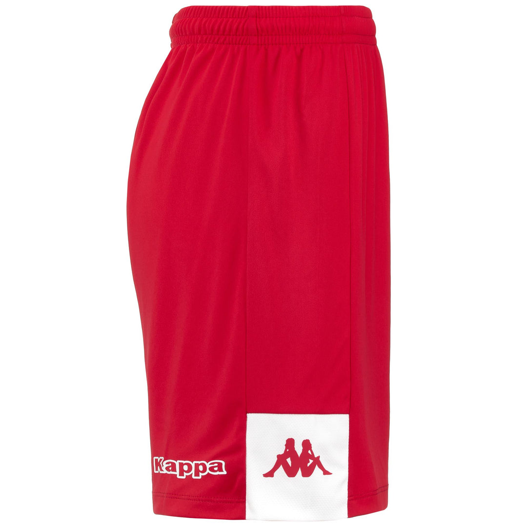 Pantaloncini da allenamento da calcio da uomo, vestibilità regolare, in tessuto interlock, di colore rosso. main