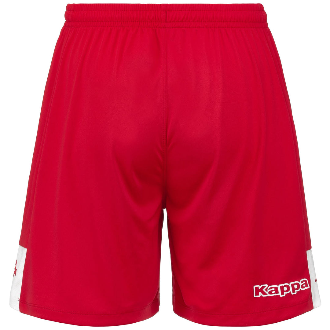 Pantaloncini da allenamento da calcio da uomo, vestibilità regolare, in tessuto interlock, di colore rosso. main