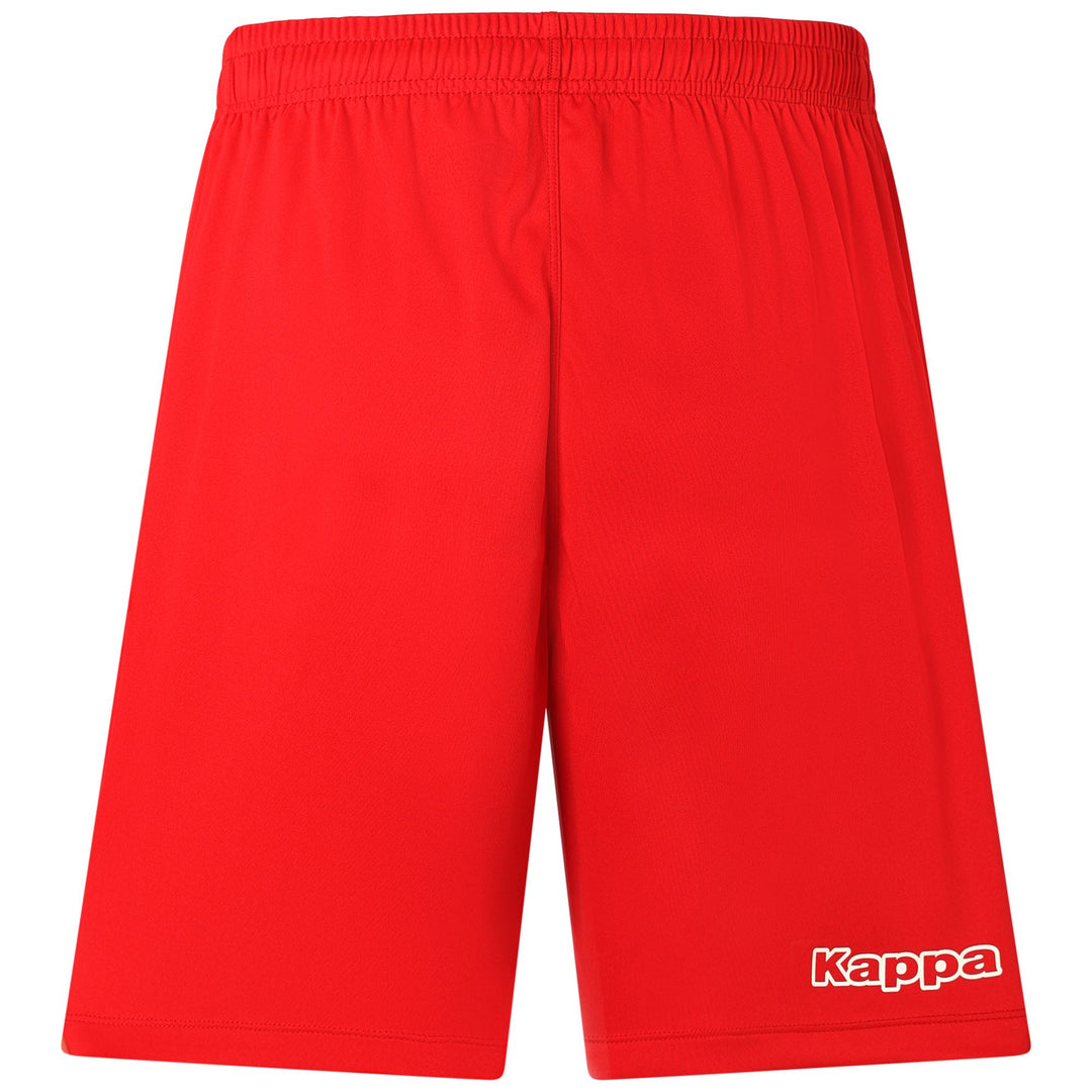 Pantalones cortos deportivos de fútbol para hombre de color rojo chino main