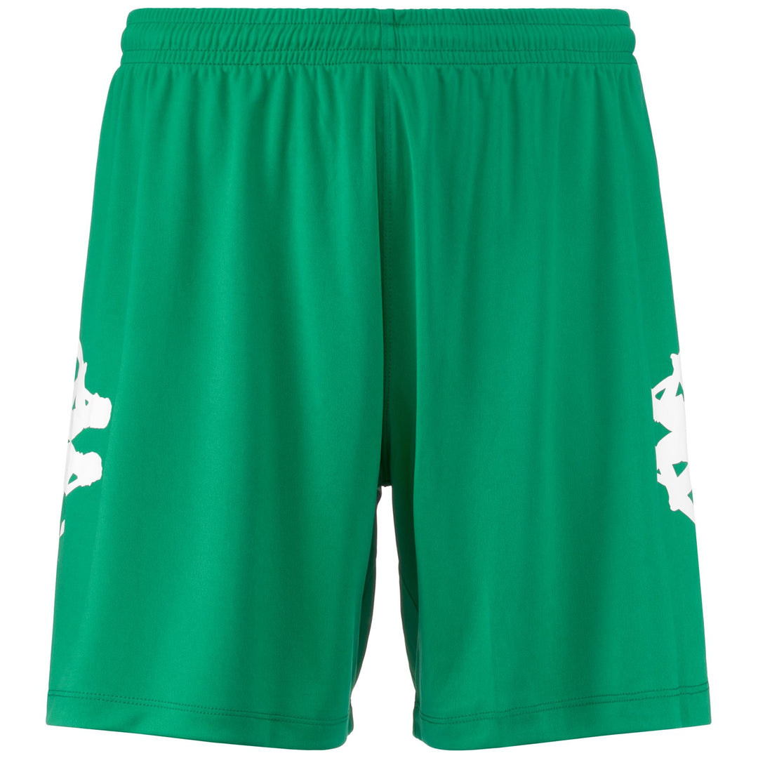 Green Men's Football Shorts in Polyester. 01