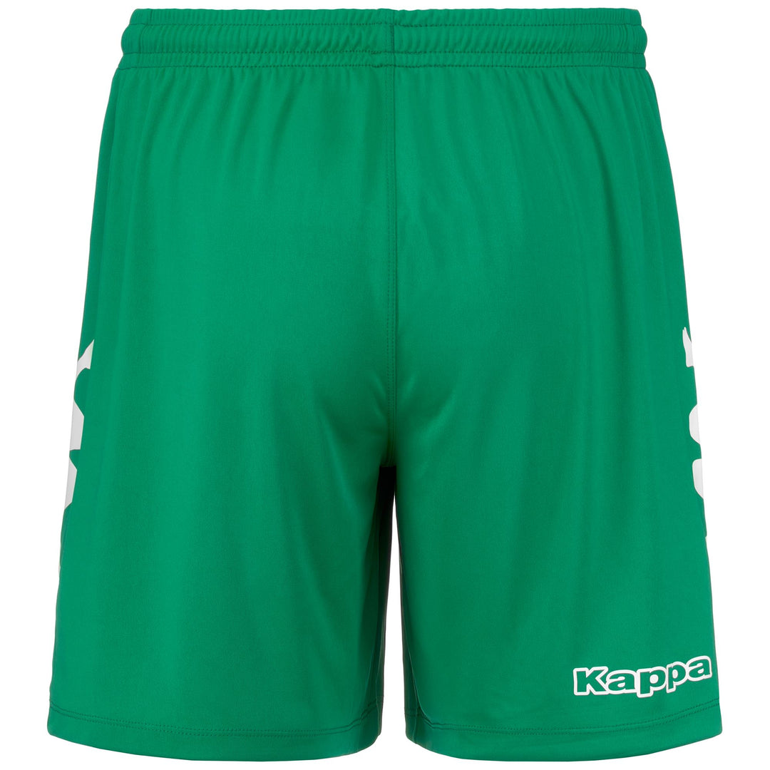 Pantalones cortos de fútbol para hombre en poliéster color verde. main