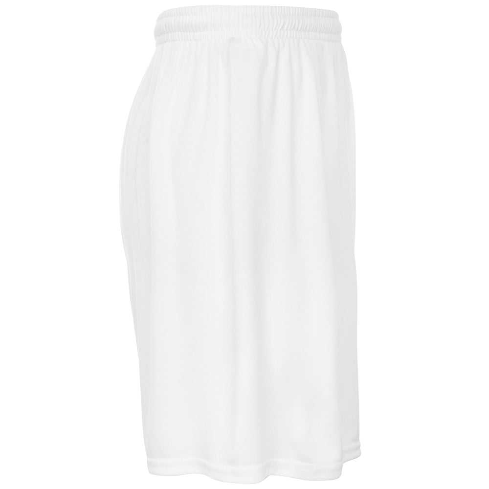 Pantalones cortos de fútbol de poliéster de corte regular para hombre color blanco 02