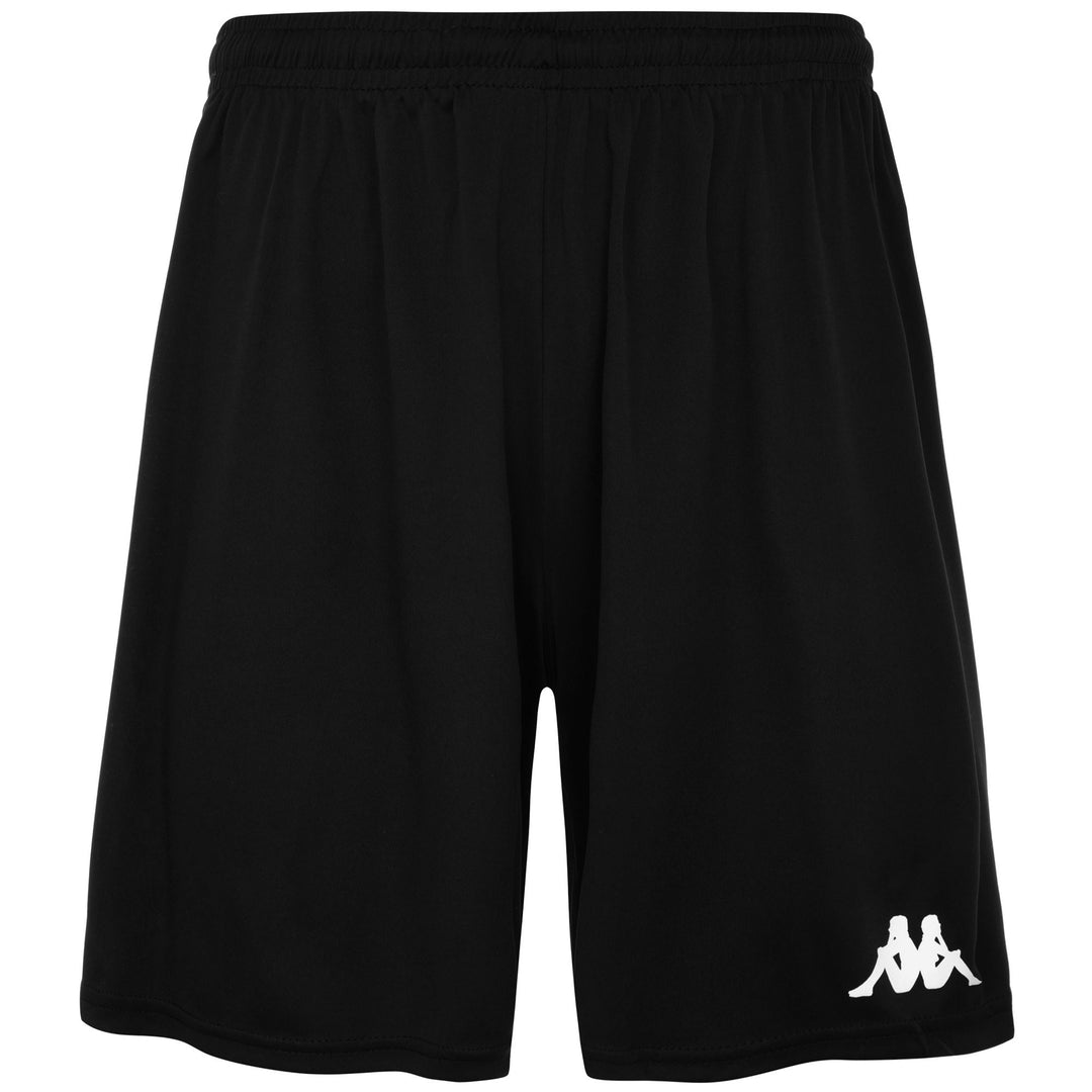 Pantalones cortos negros de fútbol Regular Fit para hombre en tejido interlock 01