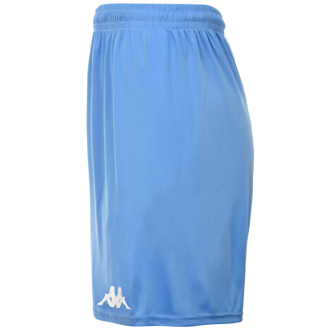 Pantalones cortos de fútbol para hombre azules en tejido interlock con corte regular main