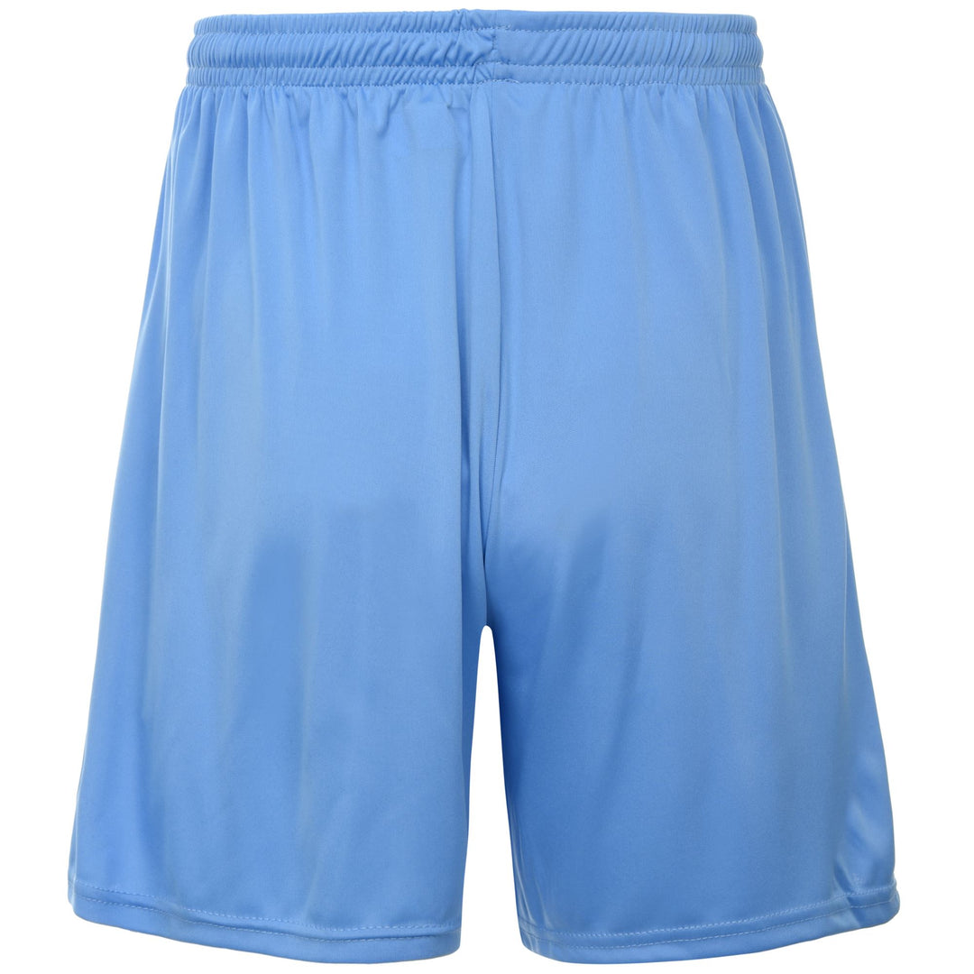 Pantalones cortos de fútbol para hombre azules en tejido interlock con corte regular main