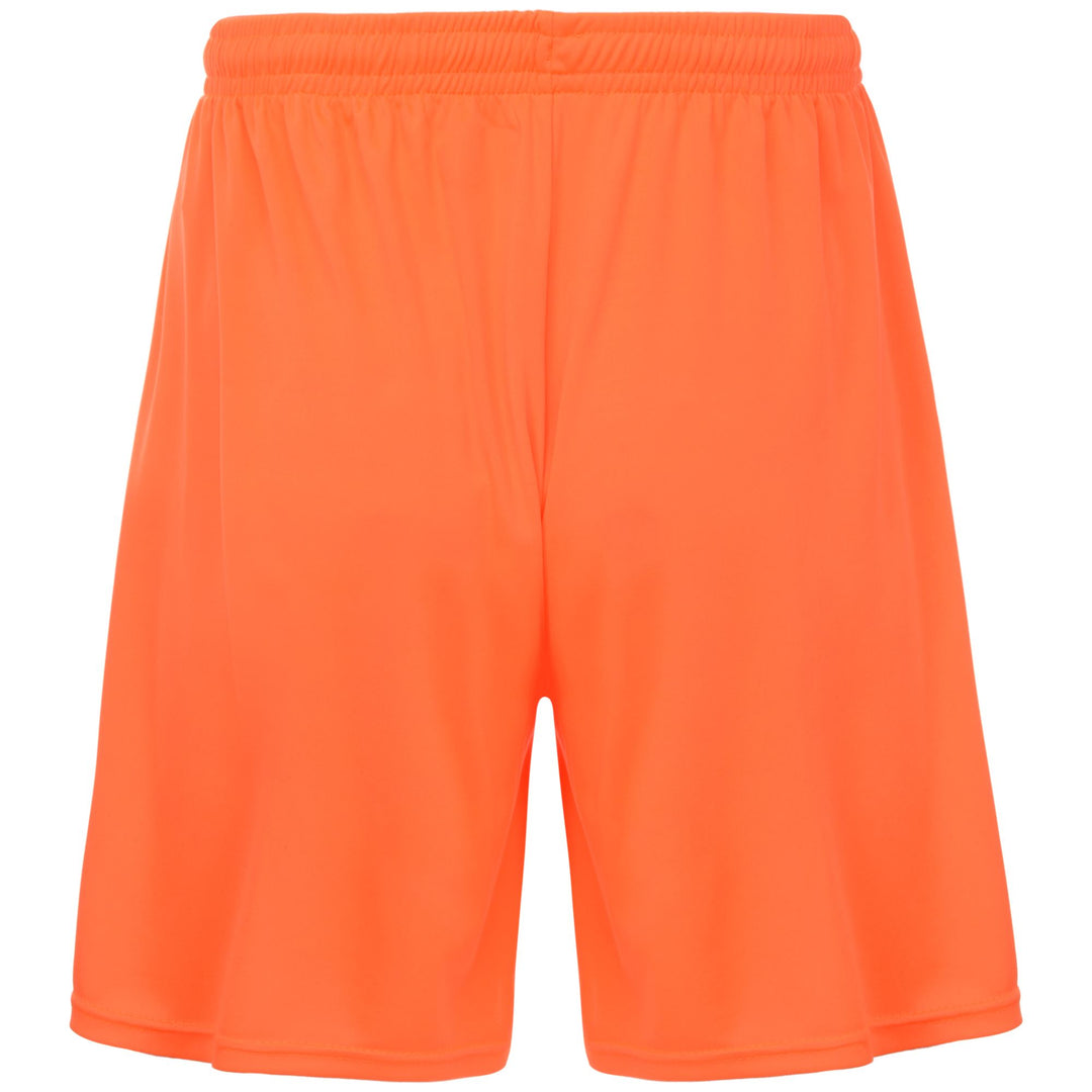 Orange Men's Regular Fit Soccer Training Shorts in Interlock Fabric main